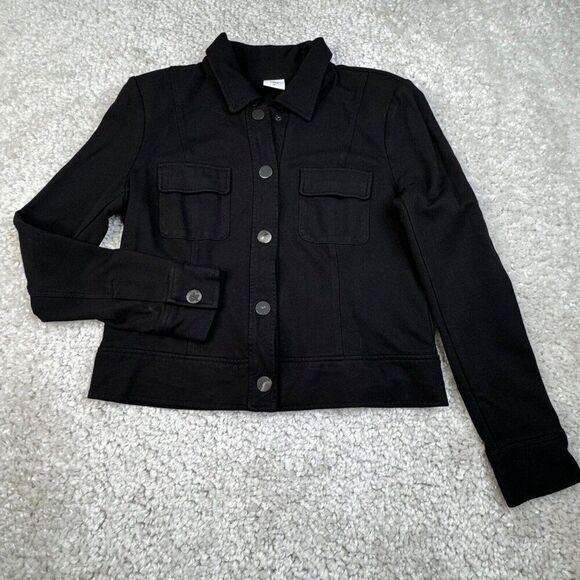 Cabi Ava Snap Button Ponte Jacket Black - Picture 3 of 13